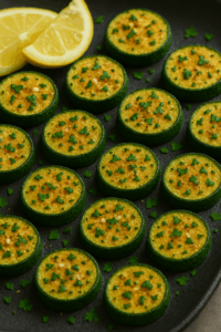 lemon garlic zucchini bites