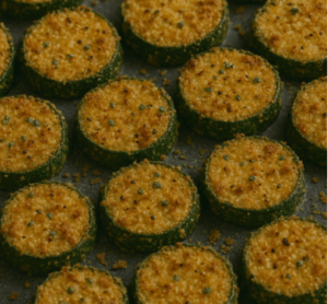 breaded zucchini slices