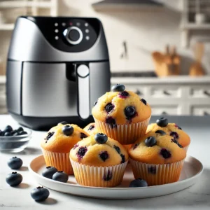 Air Fryer Blueberry Muffins