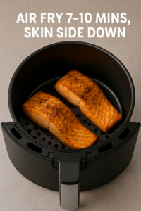 Air fry salmon